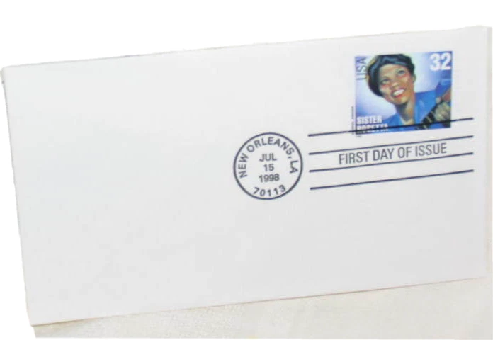 First Day of Issue Sister Rosetta New Orleans FDC 1998 Singer and Guitarist - Image 1 of 1