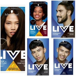 3x Schwarzkopf Live Permanent Hair Color For Men & Women - Picture 1 of 6