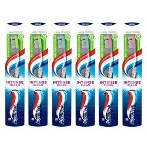 6pz Spazzolino da denti manuale Aquafresh Intense Clean morbido colori assortiti - Foto 1 di 8