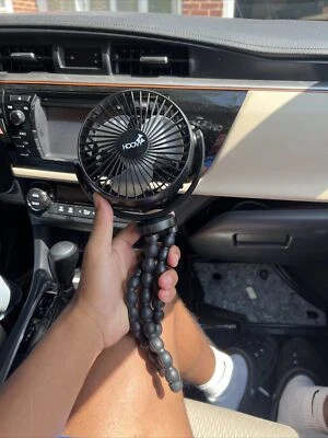 Mini ventilador portátil negro Foto 1 de 4