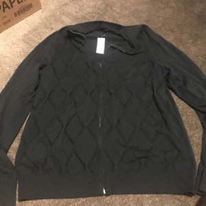 Banana Republic Jacket Adult Large Dark Blue Long Sleeve Full Zip Pullover Mens - Picture 1 of 4