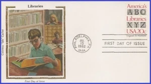 USA4 #2015 U/A COLORANO SILK FDC STR2 Americas Libraries - Imagen 1 de 1