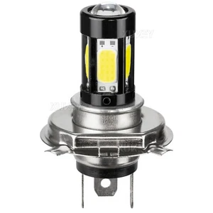 Motorcycle Headlight H4 9003 LED Bulbs HS1 Replacement High/Low Beam White 6000K - Picture 1 of 6