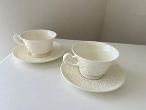 Wedgwood Patrician | (2) Tea Cups And Saucers | Vintage | England - Picture 1 of 6