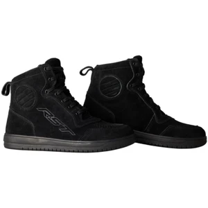 RST HiTop Moto Mens CE Motorcycle Short Sneaker Boots Black Suede 3052 - Picture 1 of 7