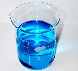 GLASS BOILING BEAKER, BOROSILICATE 3.3 GLASS MEASURING BEAKER, LAB BEAKER 600ML - Picture 1 of 1