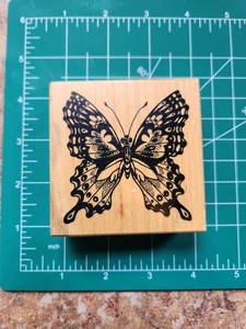 Vintage PSX Rubber Stamp. BUTTERFLY_ GREAT DETAIL... Comb ship B10 - Picture 1 of 6