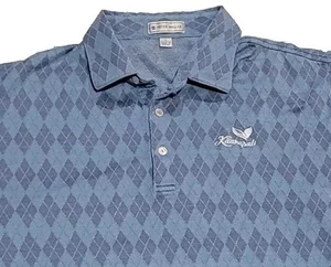 Peter Millar Golf Poloshirt Ka'anapali Golf Hawaii Herren Größe Large blau Argyle - Bild 1 von 13