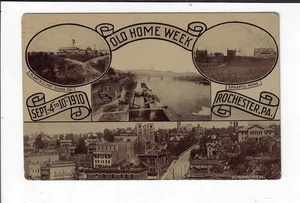Postal de Rochester Pennsylvania de 1910 RPPC Old Home Week p2349 - Imagen 1 de 2
