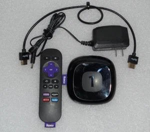 Roku 1 (3rd Generation) Media Streamer Model 2710X - Black Wi-Fi - Picture 1 of 4