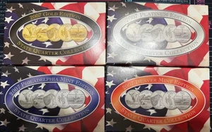 2007 PLATINUM, GOLD, PHILLY & DENVER MINT EDITION STATE QUARTER  with COA - Picture 1 of 5