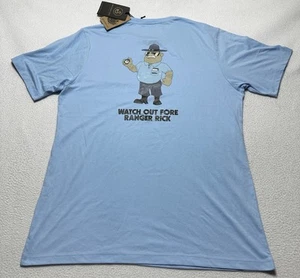 Swannies Golf Watch Out Fore Ranger Rick Shirt Mens Size Large Print Logo *READ - Picture 1 of 11
