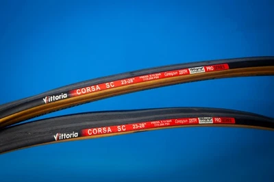 2x Tubular Vittoria Race Sc 23-28 " Corespun 320TPI Pro Series New Isogrip - image 1 of 4