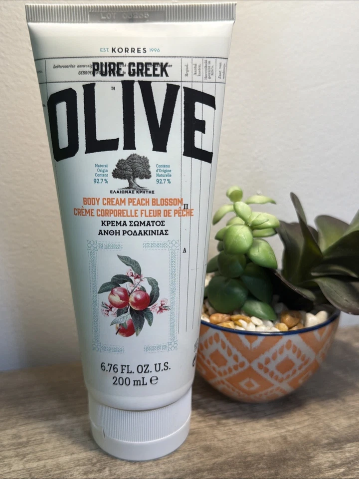 Crema corporal de oliva griega pura flor de melocotón KORRES, 6,76 fl oz - nueva y sellada Foto 1 de 1
