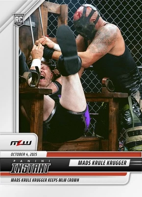 2025 Panini Instant MLW #20 Mads Krule Krugger Slaughterhouse 2025 RC PRESALE - Image 1 of 2