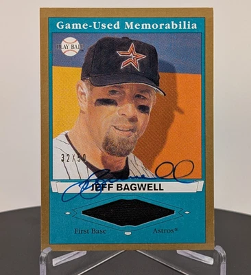 Parche de pelota de juego Upper Deck 2003 automático/50 - Jeff Bagwell #27 Foto 1 de 4