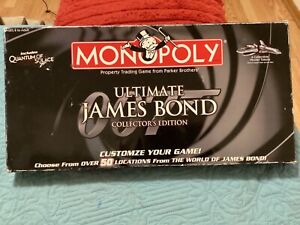JAMES BOND COLLECTORS EDITION MONOPOLY, 007; CONNERY,,MOORE,CRAIG/FREE POSTAGE!!