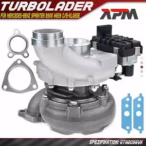 Turbolader für Mercedes-Benz Sprinter B906 W639 V251 W164 W211 S211 W203 W204 - Bild 1 von 8
