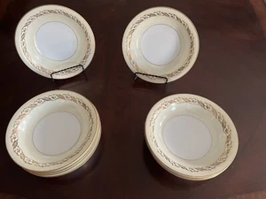 Noritake China M Gold Leaves and Fruits Cereal Soup Salad Bowls Gold Rimmed - Picture 1 of 6