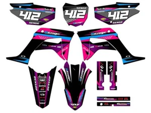 Kit de gráficos Senge Pink Senge 2019-2023 CRF 125 Surge compatible con Honda - Imagen 1 de 10