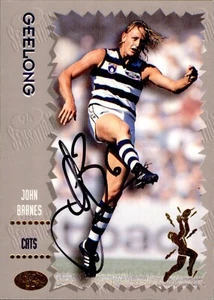 Signed 1994 Geelong Cats AFL Dynamic Card - John Barnes - Picture 1 of 3