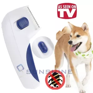 Electric Flea Zapper Lice Remover Hair Comb Brush for Pet Cat Dog Cleaning Tool - Picture 1 of 12