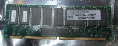 ASB PC133R-333-542-B2 HB52F169E1-75F IBM 11S38L2940ZJ19FR02X02P 128MB FRU:33L305 - Image 1 of 3