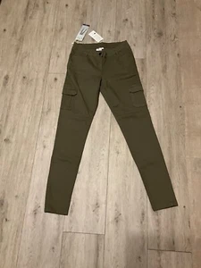 Blue Motion Skinny Damenhose in Oliv Grün Größe 38 Cargo Styl Taschen Neu - Bild 1 von 11