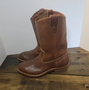 Iron Age 634 Men's Brown Leather Ropers Steel Toe Work Safety Boot - SIZE 8.5 B - Picture 1 of 15