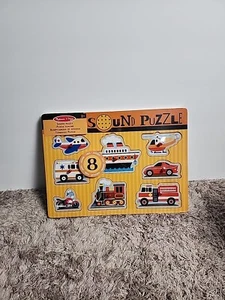 Melissa and Doug Vehicles Sound Puzzle NEW  - Picture 1 of 3