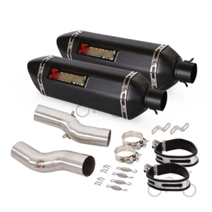 For Suzuki Hayabusa GSX1300R 2021 2022 2023 Slip on Exhaust Black Muffler Tips - Bild 1 von 10