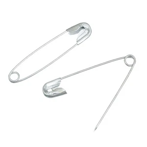 50 Schmucknadel Sicherheitsnadel Brosche 31 x 7 mm silber Nähen Basteln Schmuck - Bild 1 von 3