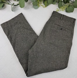 VTG Polo Ralph Lauren Mens Dress Pants Wool Blend Tapered Size 34 x 32 - Picture 1 of 11