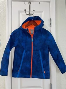 Boys Jacket Blue Orange. Champion Medium (8-10).Long Sleeve Zipper With Hood - Picture 1 of 4