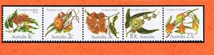 Australia 1982 Eucalyptus se-tenant booklet strip complete set of 5 MNH - Bild 1 von 1