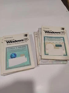 Lot of 10 Windows 95 OEM Licence with Book and COA - Photo 1/2