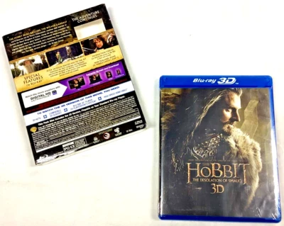 The Hobbit - The Desolation of Smaug 3D (Blu-ray 3D+Blu-ray+DVD) NEW - SEALED - Image 1 of 2