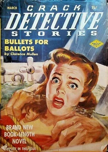 Crack Detective Stories Zellstoff März 1949 Arce Glen Peggie Robert Turner - Bild 1 von 2