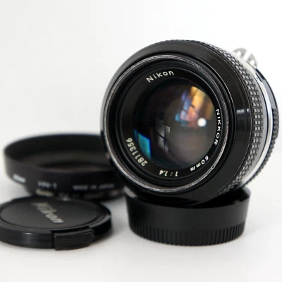 Nikon Nikkor 50mm f/1.4 Ai converted Standard MF Prime Lens with HN-1 from Japan - Image 1 of 4