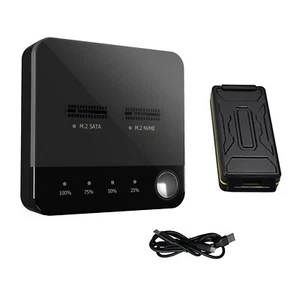 Portable Dual Bay M.2 SATA/NVME Clone Duplicator Offline Disk Copy Tool - Afbeelding 1 van 14