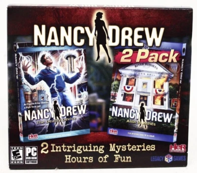 Nancy Drew 2 Pack The Deadly Device & Alibi in Ashes (PC, CD-ROM) - New Sealed - Image 1 of 4