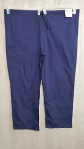 Uniform Advantage Scrubs Pants Mens Womens 2X Navy Blue 3 Pocket 52x32 NWT - Picture 1 of 11