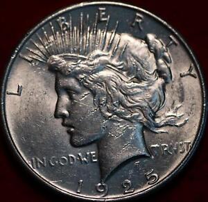 Uncirculated 1925 Philadelphia Mint Silver Peace Dollar