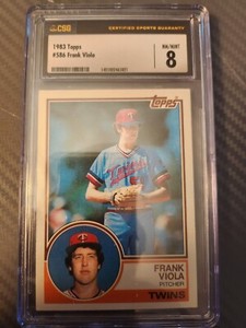 1983 Topps Frank Viola Rookie CSG Graded 8 NM/MINT