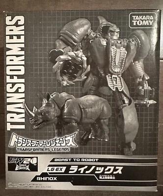 GENUINE Takara Transformer Legend LGEX RHINOX Titan Return G1 Headmaster LG-EX - Image 1 of 3