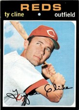 1971 Topps Ty Cline Cincinnati Reds #319