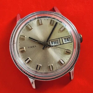Timex Watch Mechanical Movement Vintage Rare Dial & Hands 168502772 For Repair - Picture 1 of 4