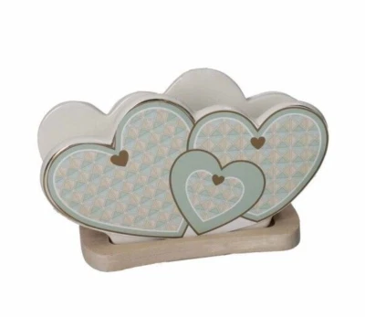 Portatovagli Cuore Porcellana Diamantino Bran 90200 - Immagine 1 di 4