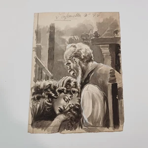 Tavola Originale illustrazione per Rivista Libro Illustrato Anni 40-50? - Picture 1 of 2