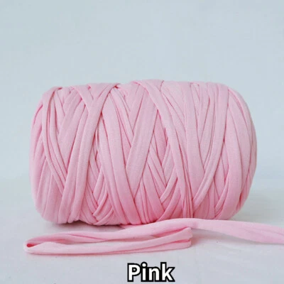 130yards/roll Cotton T-Shirt Yarn Fettuccini Zpagetti Sew Knit Crochet Yarn Trim - Image 1 of 4